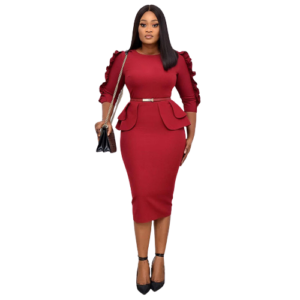 Chic Form-Fit Affair Dress